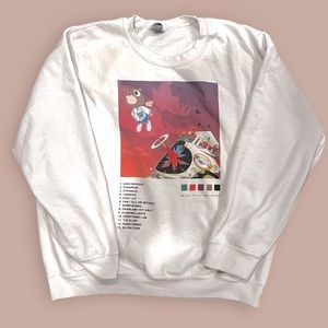 White Long Sleeve Kanye West Graduation Custom T-Shirt